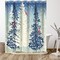 Snow Christmas by PI Creative Art Shower Curtain 71&#x22; x 74&#x22;